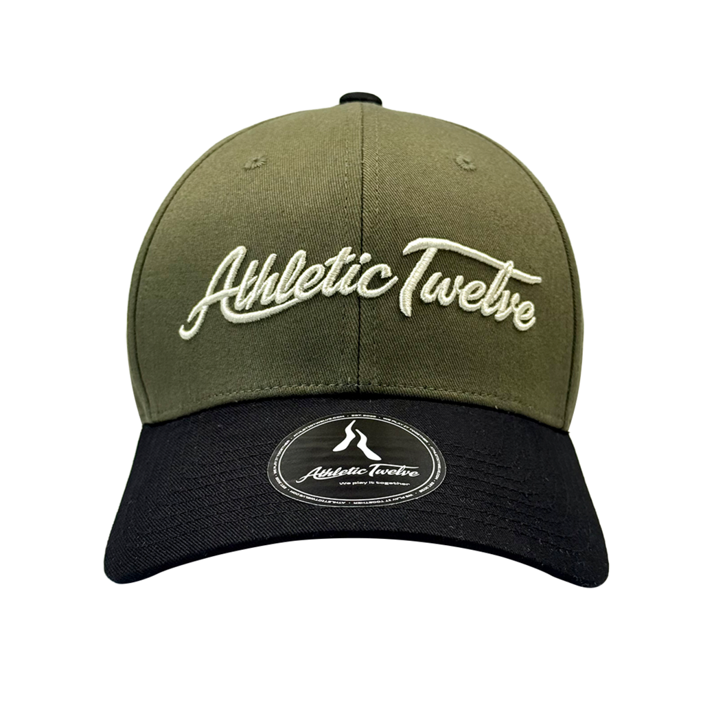 Athletic Twelve baseball cap · Green-black